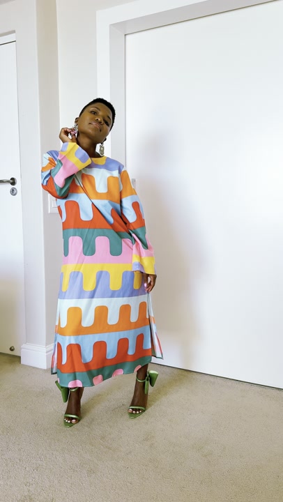 Multi Print Dress