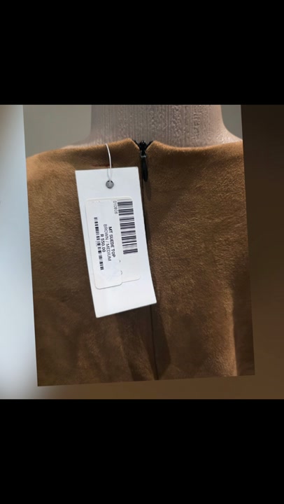 MT brown suede  top