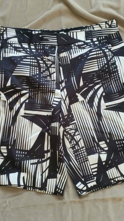 Trenery black and white shorts