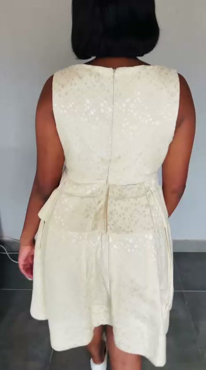 Midi cream dress
