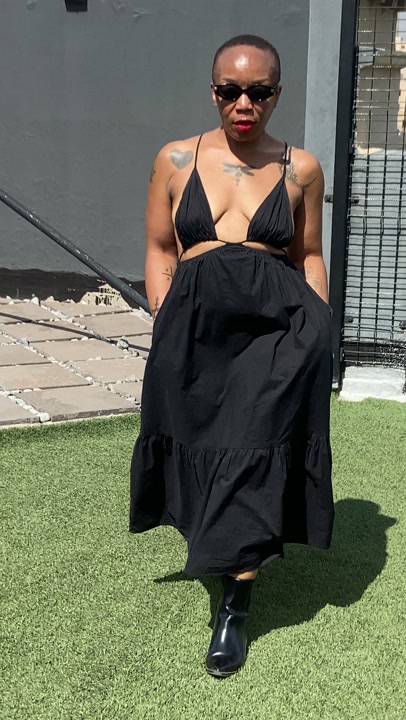 Petal & pup cut out maxi