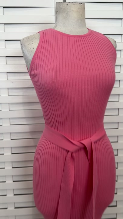 FOREVER new pink knitted dress