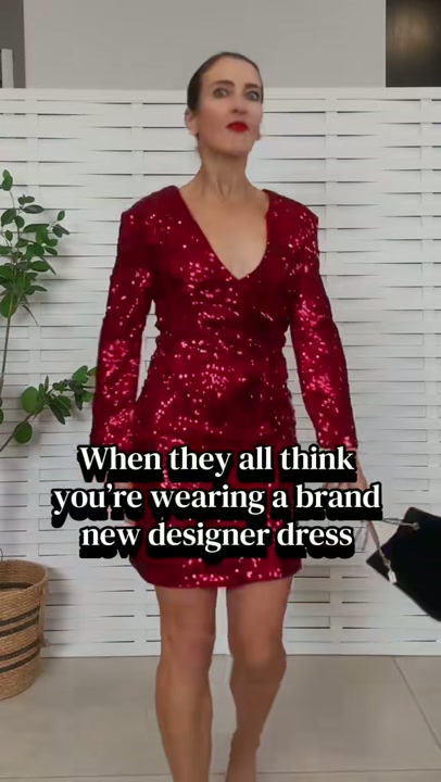 And other stories red sequins dress