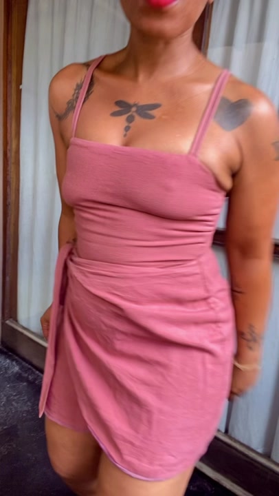 Linen wrap dress