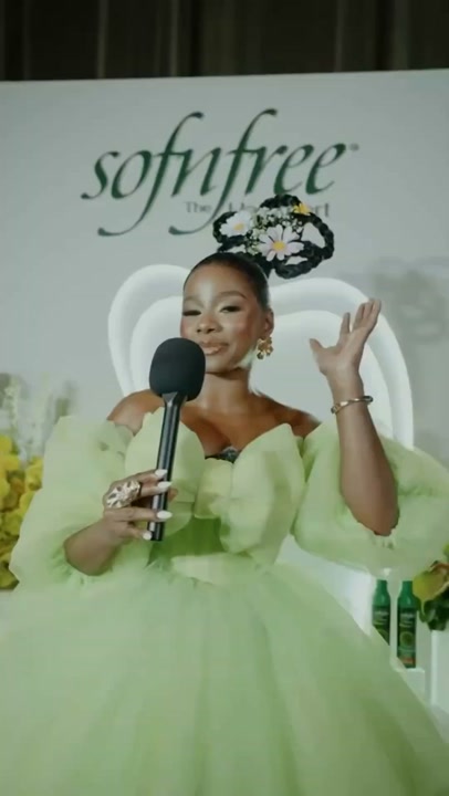 Orapeleng Modutle Style Avenue Green Bow Tulle Mini Dress