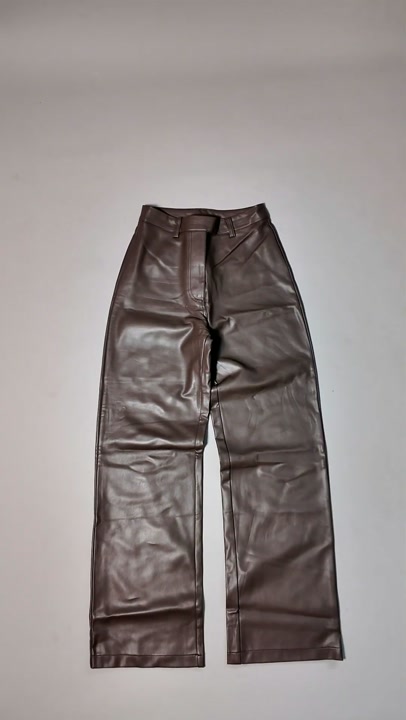 Cotton On Brown Leather Pants – Size 8 | Like New | Affordab