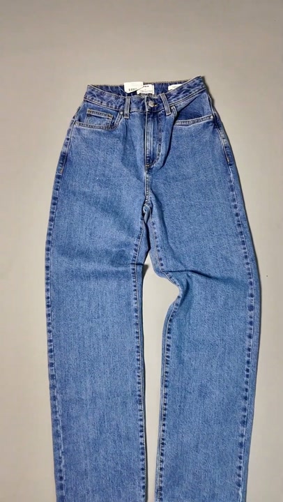 Cotton On Curvy Straight Blue Denim Jeans – Size 8 / Size 26
