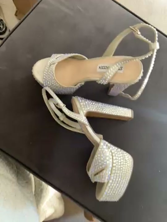 Steve Madden Silver Heels – UK4 | Lightly Used