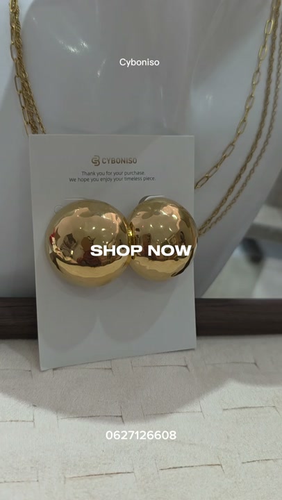Gold Statement Jewellery Set, Brand New with Tags