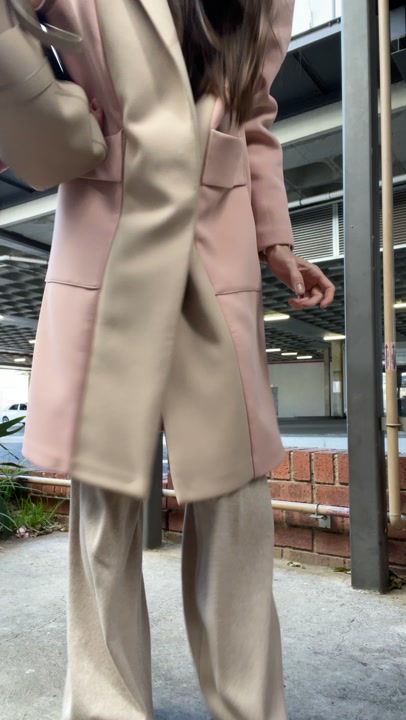 Dust pink coat