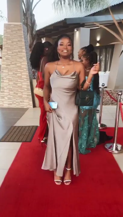Sage side slit dress