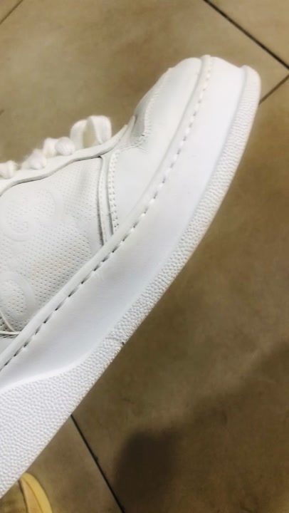 Gucci Women's White Sneakers, Size EU37, Pre-Loved