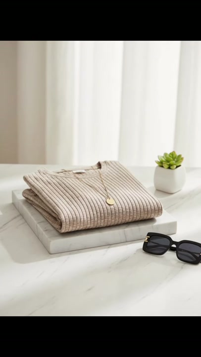 SEED Heritage Knit Top, Tan, Size S, Like New