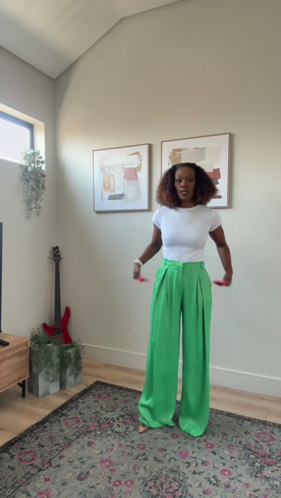 Zara Green Tailored Trousers