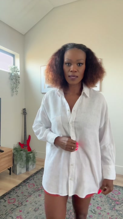 Zara White Linen Blouse