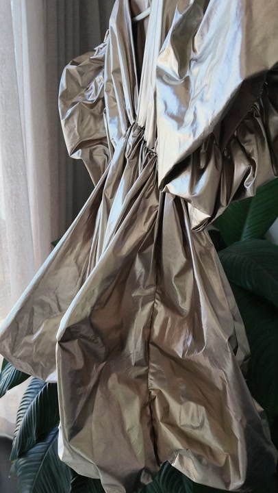 YDE Gold Bubble Dress, Size S, Like-New