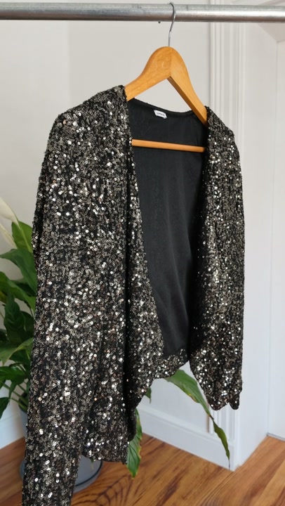 Pimkie Bronze Sequin Waterfall Blazer