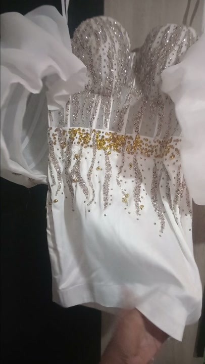 Cream Short Dress, Like-New Condition, Size M