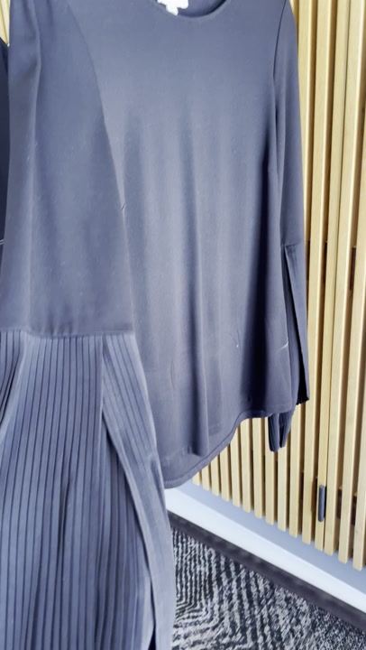 Witchery Black Pleated Sleeve Blouse, Size M, Like New
