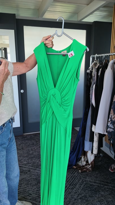 Issa London Green Bodycon Evening Dress, UK 14, Like New