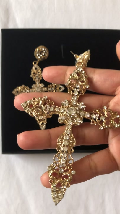 New Big Cross dangle earrings 
