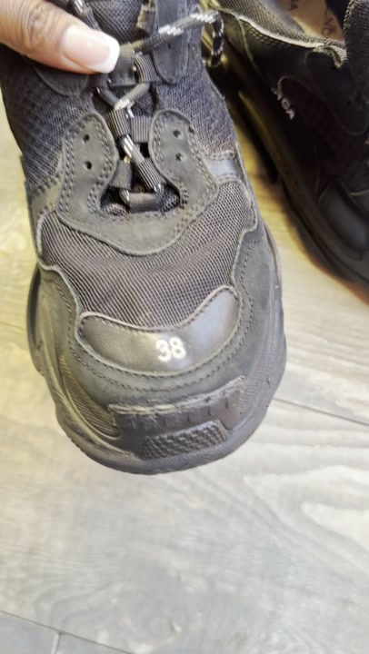 Balenciaga Women's Black Sneakers UK5, Pre-Loved