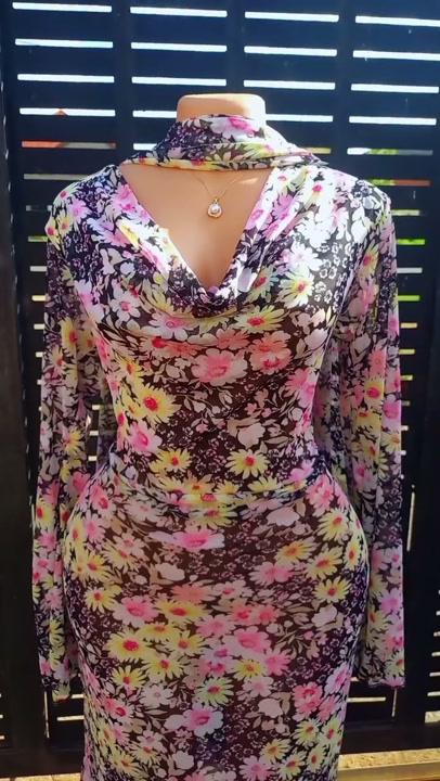 Long mesh dress. (3pcs)