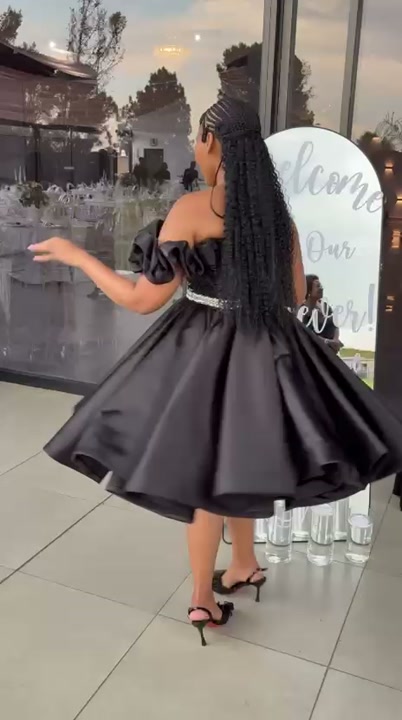 Sparkle Statement black dress