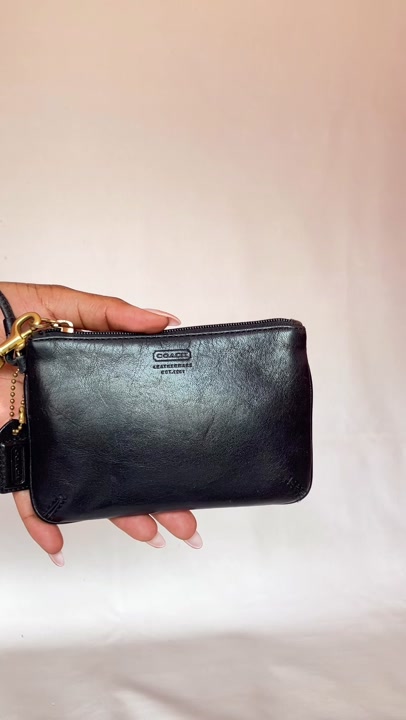 Coach Leatherware Mini Wristlet Clutch