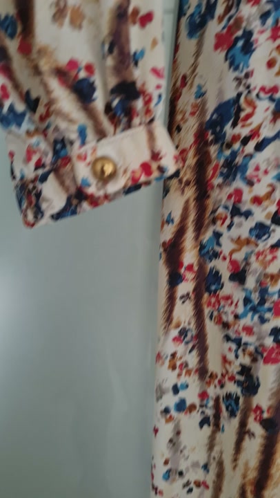 Animal and floral print dress