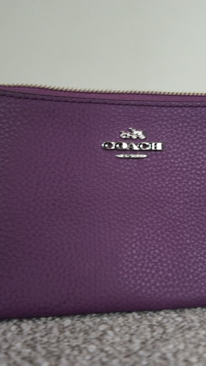 Coach Purple Double-Zip Purse