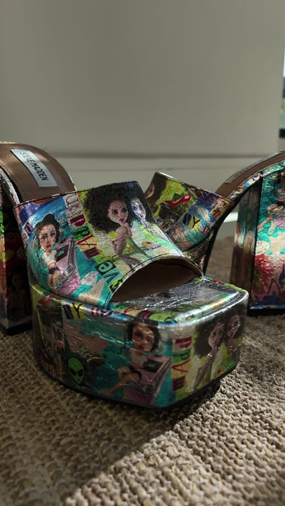 Steve Madden Trixie Platform Block-Heel Mule Sandals